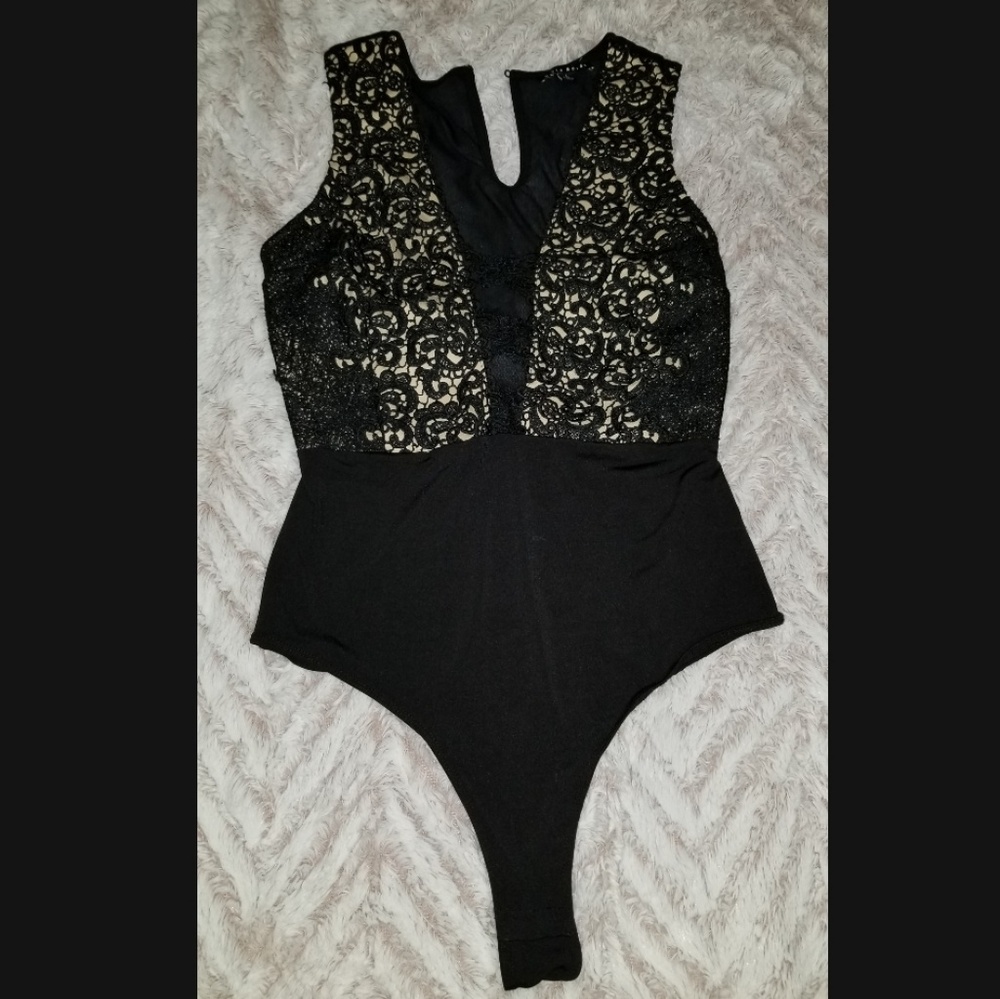 Lace mesh bodysuit